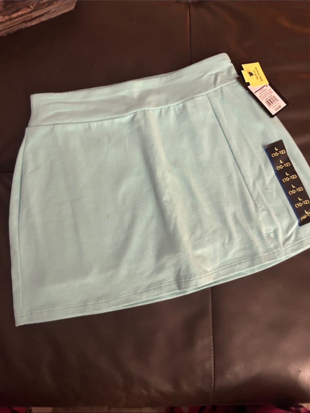 art class Light Aqua Blue Girls' Athletic Skort sz -10-12
